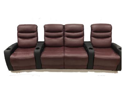 Prime Mounts Home Theater Seating Loveseat For 4 Seater With LED Lights HS5-BBR-4S