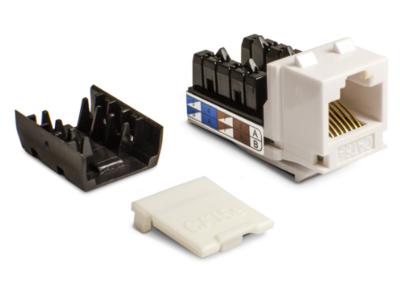 Provo SynConnect Cat-5e Keystone Jack 90-Degree White SC-CAT5J-WH