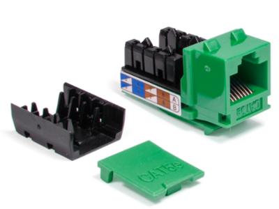 Provo SynConnect Cat-5e Keystone Jack 90-Degree Green SC-CAT5J-GN