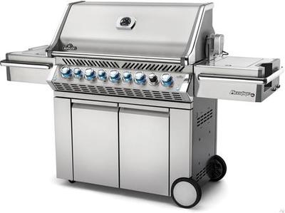 Napoleon Prestige PRO 665 Propane Gas Grill On Cart with Infrared Side Burner PRO665RSIBPSS-2