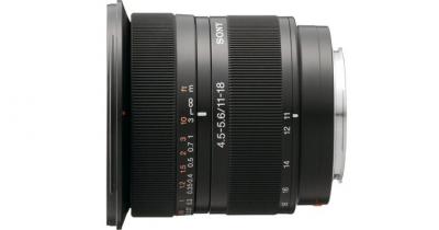 Sony DT 11-18mm f/4.5-5.6 Lens - SAL1118