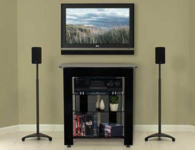 Sanus Steel Series 4-Shelf Audio Video Stand - SFA29b