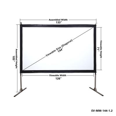 Elunevision 140" 16:9 Easy Fold Movie Master - EV-MM-144-F 1.2