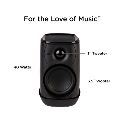 Polk Audio Smart Speaker With  Built-In the Google Assistant - Polk ASSIST Black