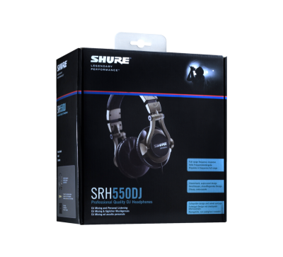 Shure Professional Quality DJ Headphones - SRH550DJ