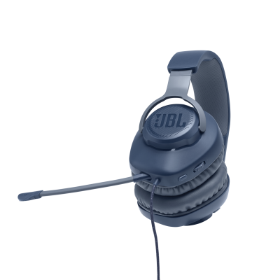 JBL Quantum 100 Wired Over-Ear Gaming Headset  - JBLQUANTUM100BLUAM