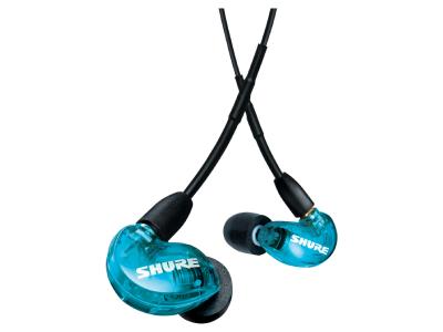 Shure AONIC 215 Sound Isolating Earphones With Deep Bass In Blue - SE215DYBL+UNI