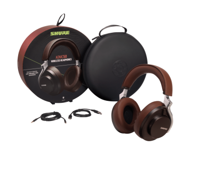 Shure Wireless Noise Cancelling Headphones in Brown - SBH2350-BR