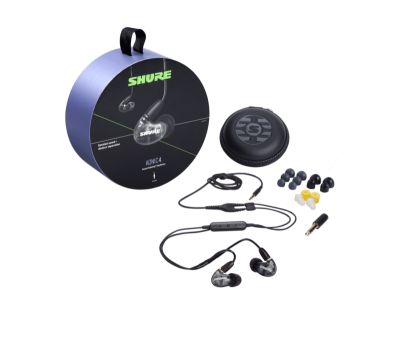 Shure AONIC 4 Sound Isolating Earphones With Dual Driver Hybrid Design In Black - SE42HYBK+UNI