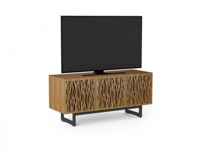 BDI Elements 8777 Media Three Component TV Stand With Rear Access Panels In Wheat / Walnut - BDIELEM8777NW-ME-WH