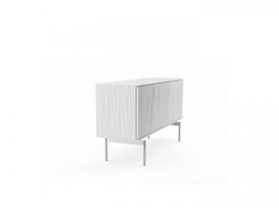 BDI Tanami Modern Storage TV Stand in Smooth Satin White - BDITAN7107SW