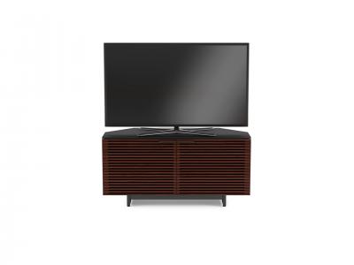 BDI Corridor 8175 Double Wide Corner TV Stand In Chocolate Stained Walnut - BDICORR8175CHOC