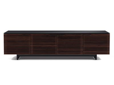 BDI Corridor 8173 Quad Wide TV Stand With Built-In Ventilation In Chocolate Stained Walnut - BDICORR8173CHOC