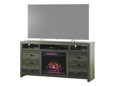 Bell'O TV Stand With Classic Flame Electric Fireplace - Wilder