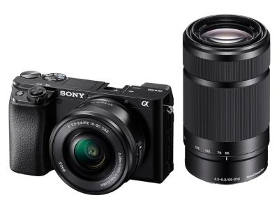 Sony α6100 APS-C Camera With 16-50mm And 55-210mm Lenses - ILCE6100Y/B