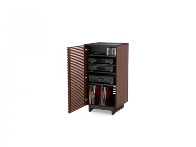 BDI Corridor 8172 AV Stereo Cabinet With Reversible Door In Chocolate Stained Walnut - BDICORR8172CHOC