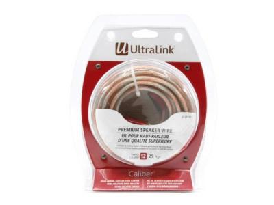 Ultralink  25 Feet Caliber Premium Speaker Wire 12AWG with Pins - ULS1225