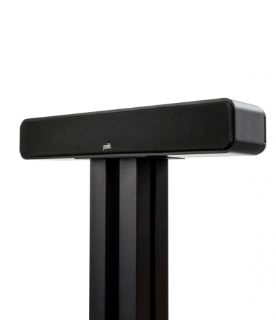 Polk Audio Slim Center Channel Loudspeaker For High-Resolution Home Theater Sound - ES35 - Black