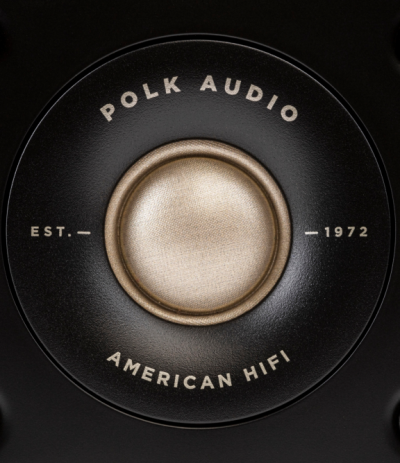 Polk Audio Slim Center Channel Loudspeaker For High-Resolution Home Theater Sound - ES35 - Black