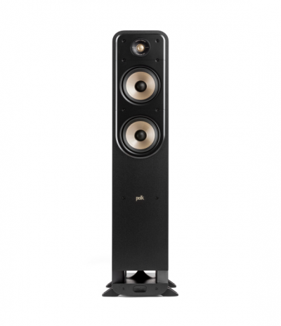 Polk Audio High-Resolution Floor-Standing Loudspeaker in Black - ES55 - Black