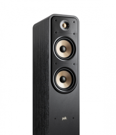 Polk Audio High-Resolution Floor-Standing Loudspeaker in Black - ES55 - Black