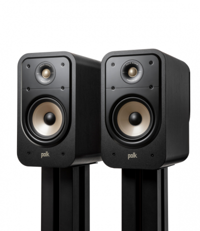 Polk Audio High-Resolution Bookshelf LoudSpeakers in Black - ES20 - Black