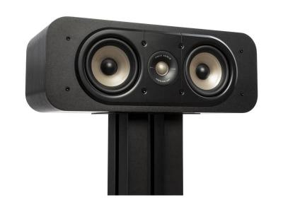 Polk Audio Center Channel Loudspeaker For High-Resolution Home Theater Sound - ES30 - Black