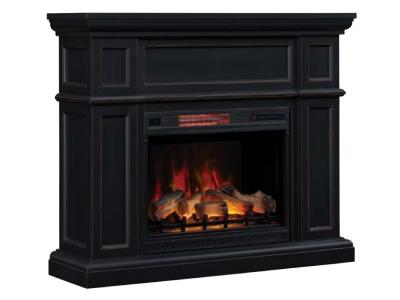 Bell'O Artesian Mantle Fireplace AV Furniture In Black - Artesianb (Black)
