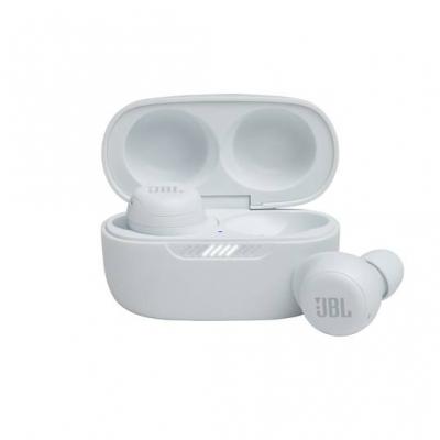 JBL True Wireless Noise Cancelling Earbuds in White - JBLLIVEFRNCPTWSWAM