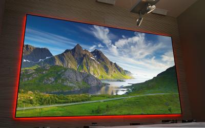 120" EluneVision 16:9 Aurora 8K EVO ALR Perforated NanoEdge Screen - EV8K-ZPL-120-1.25