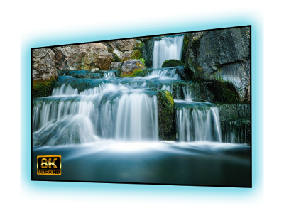 135" EluneVision 16:9 Aurora 8K EVO ALR Perforated NanoEdge Screen - EV8K-ZPL-135-1.25