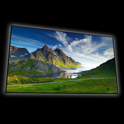 100" EluneVision 16:9 Reference EVO 8K Slim Fixed-Frame Screen - EV8K-S-100-1.0