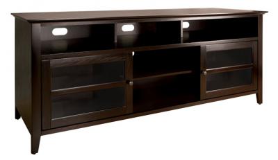 Bell'O TV Stand Dark Espresso Finish Wood  WAVS99175