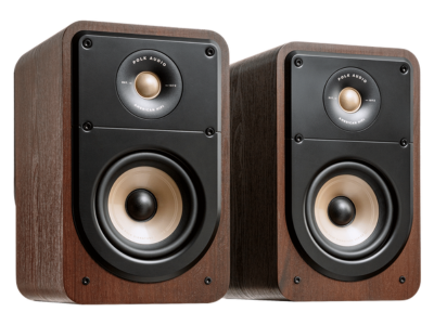 Polk Audio Signature Elite High-Quality Compact Bookshelf Speakers in Brown - ES15 - Brown