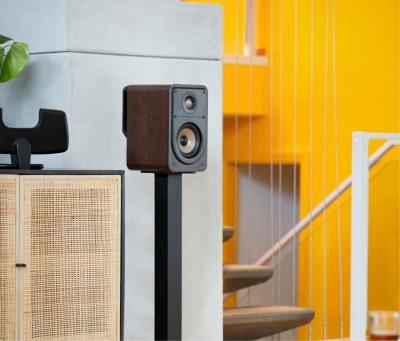 Polk Audio Signature Elite High-Quality Compact Bookshelf Speakers in Brown - ES15 - Brown