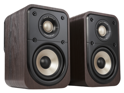 Polk Audio Signature Elite High-Quality Wall-Mountable Satellite Surround Speakers in Brown - ES10 - Brown