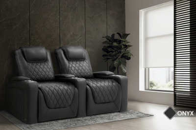 Valencia Theater Seating Oslo Luxury Edition in Onyx - Oslo Luxury