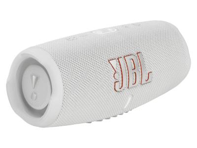 JBL Charge 5 Portable Waterproof Speaker With Powerbank In White - JBLCHARGE5WHTAM