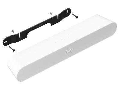 Sonos Ray Soundbar & Wall Mount in White - Mounted Ray Set (W)