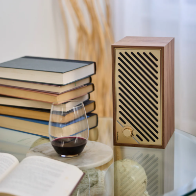 Tivoli Audio Model Two Digital Wi-Fi Bluetooth Speaker in Walnut / Gold - M2DGOLD