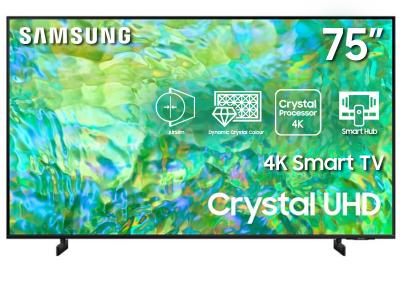 75" Samsung UN75CU8000FXZC Crystal UHD 4K Smart TV