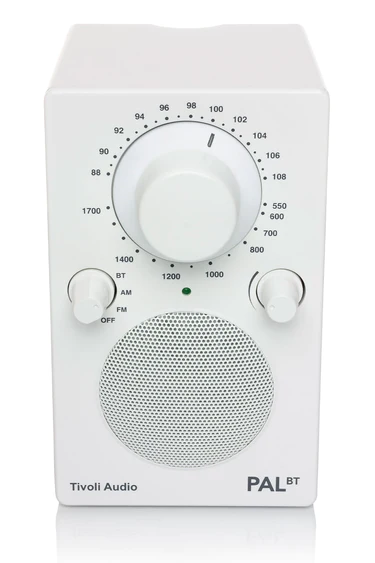 Tivoli Audio Portable Bluetooth AM/FM Radio in White - PALBTW