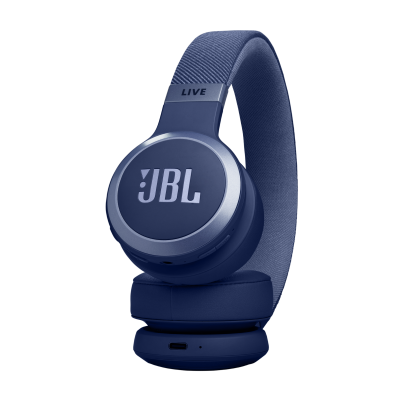 JBL Live 670NC Wireless True Adaptive Noise Cancelling On-Ear Headphones in Blue - JBLLIVE670NCBLUAM