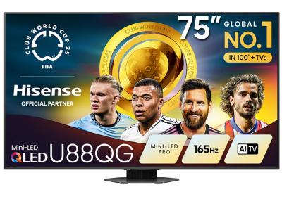 75" Hisense Mini-LED QLED AI TV Google TV - 75U88QG
