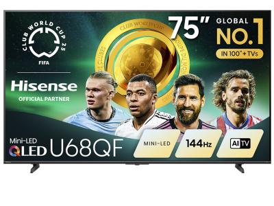 75" Hisense 75U68QF Mini-LED QLED AI TV 144Hz Fire TV