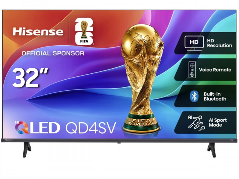 32" Hisense Hi-QLED HD-Smart VIDAA TV - 32QD4SV