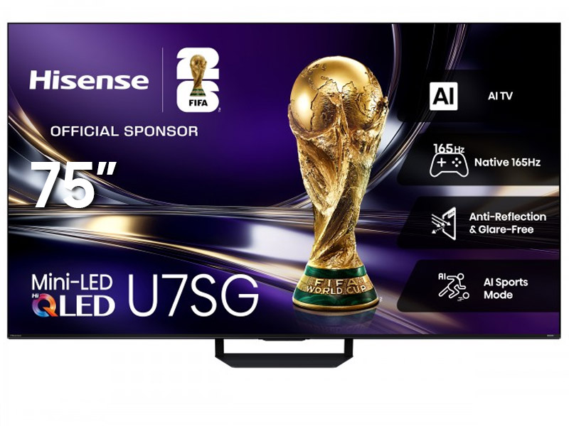 75" Hisense 75U7SG Hi-QLED Mini-LED AI Google TV