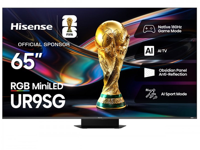 65" Hisense 65UR9SG RGB MiniLED AI Google TV