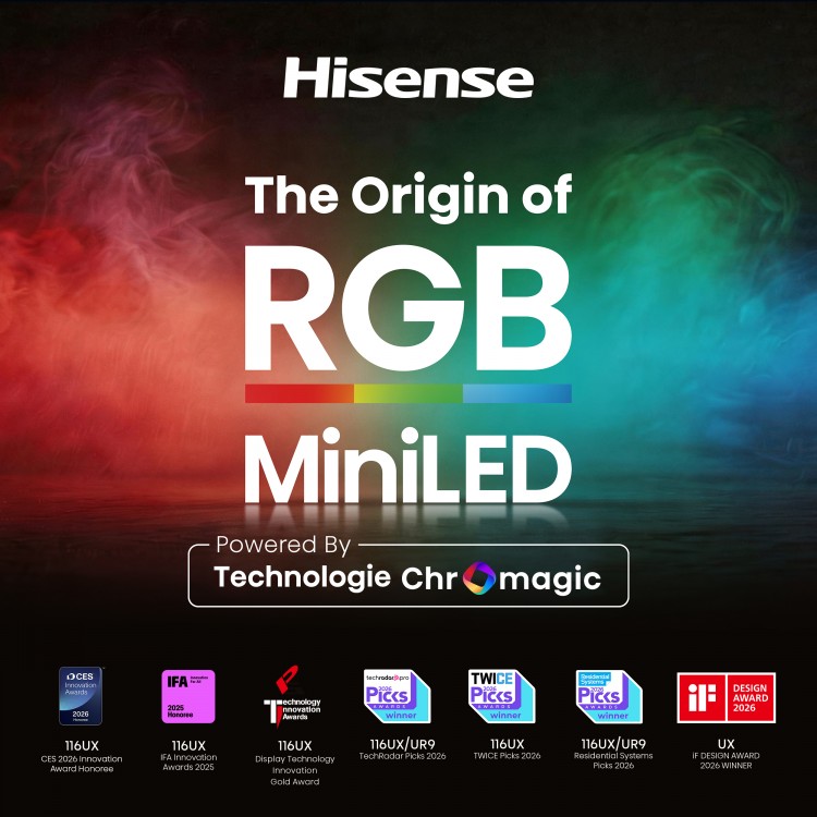 65" Hisense 65UR9SG RGB MiniLED AI Google TV