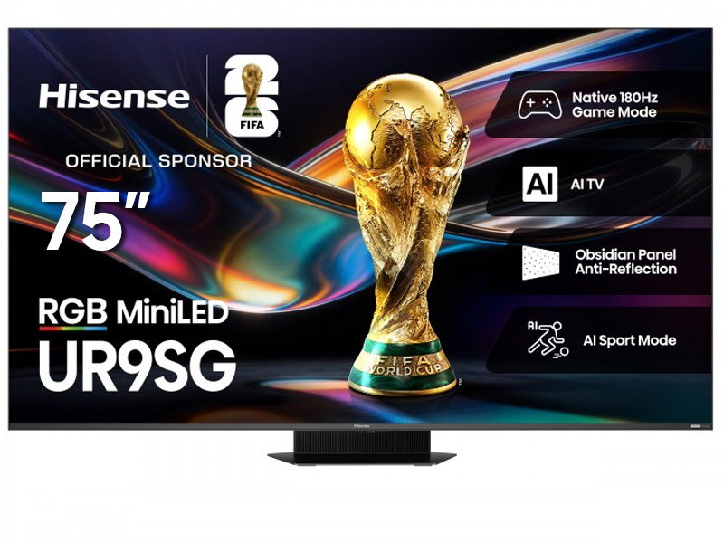 75" Hisense 75UR9SG RGB MiniLED AI Google TV